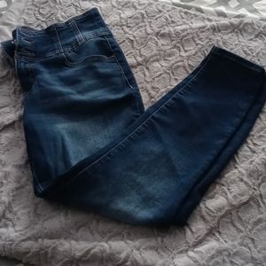 Women's junior high waisted skinny jeans